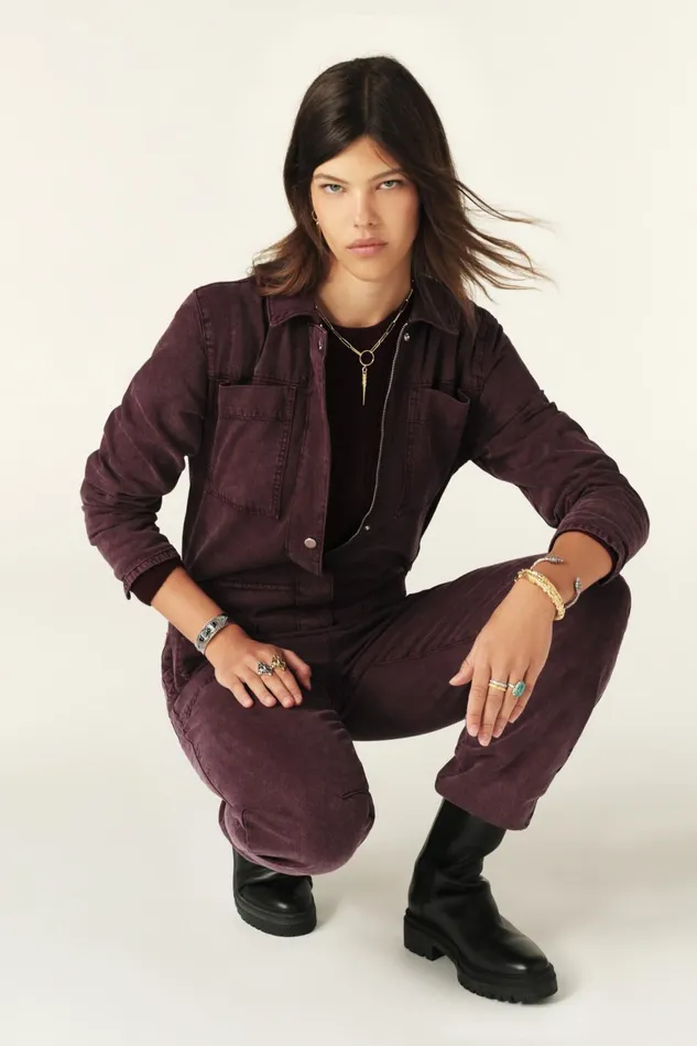Worker Style Jumpsuit Fidis Red Women Baandsh Jumpsuits and Overalls