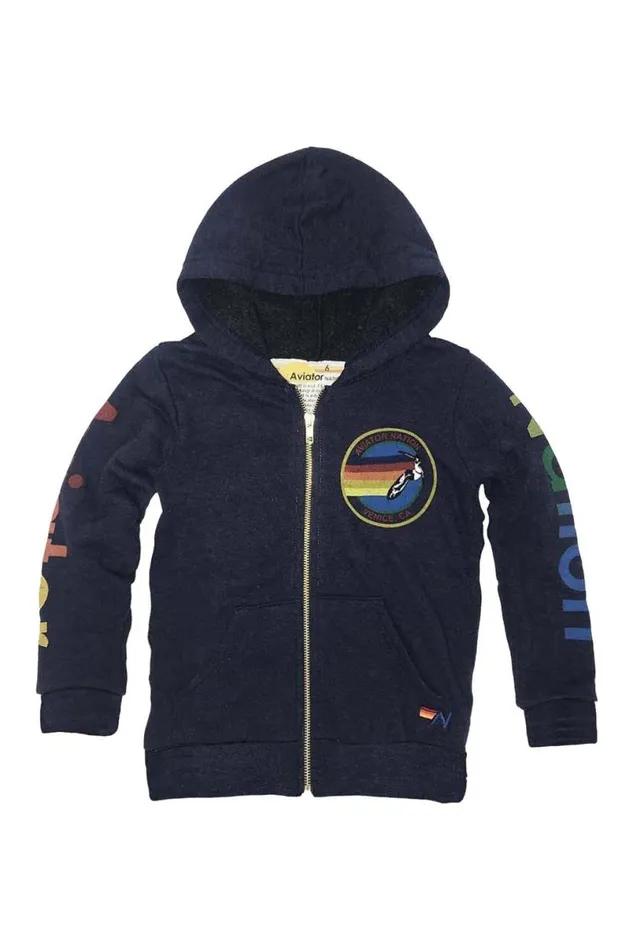 Zip Hoodie 8211 Navy Kids Aviator Nation Hoodies