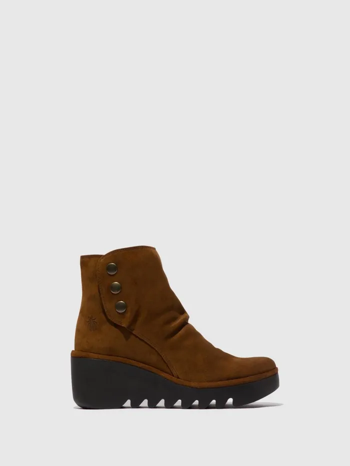 Zip Up Ankle Boots BROM344FLY CAMEL Women Fly London Ankle Boots