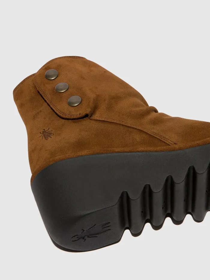 Zip Up Ankle Boots BROM344FLY CAMEL Women Fly London Ankle Boots